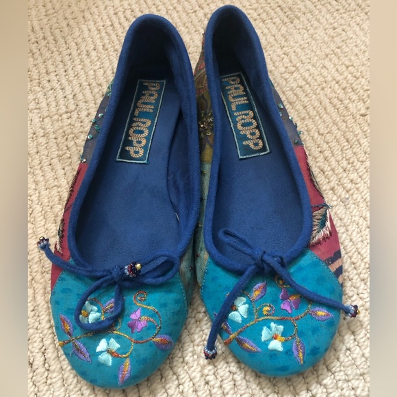 COPY - Women’s PaulRopp, Brocade multi colored ballet flats. Made in Bali. - Picture 1 of 6